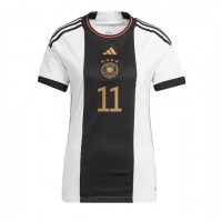 Fotbalové Dres Německo Mario Gotze #11 Dámské Domácí MS 2022 Krátký Rukáv